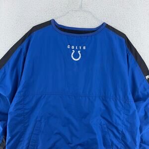 vtg 90s Colts Puma NFL Pullover Jacket Blue Black Men’s L Korea  Description: